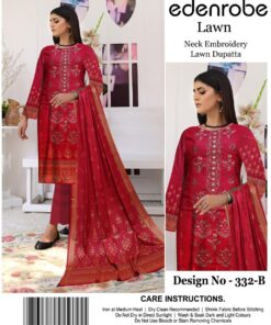 EDENROBE, lawn | Unstitched Collection 3 Pieces Casual Wear